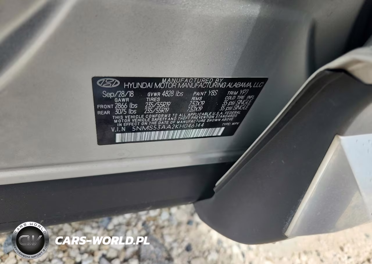 2019 Hyundai Santa Fe Limited VIN:5NMS53AA2KH046144 - 13