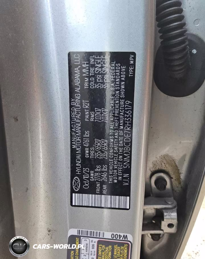 2024 Hyundai Tucson Sel VIN:5NMJBCDE7RH336179 - 13