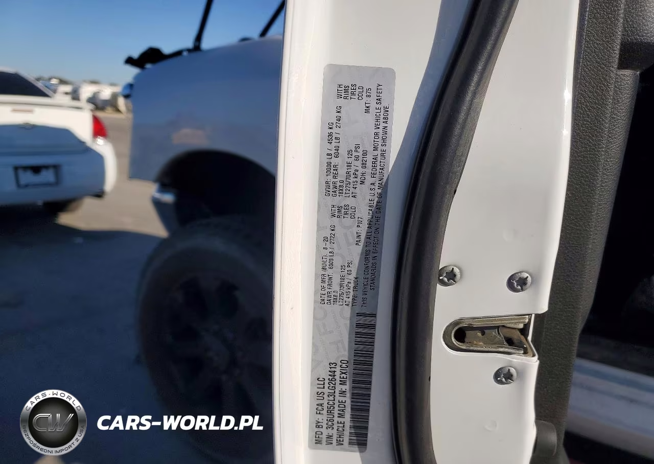 2020 Ram 2500 Tradesman VIN:3C6UR5CL3LG264413 - 12