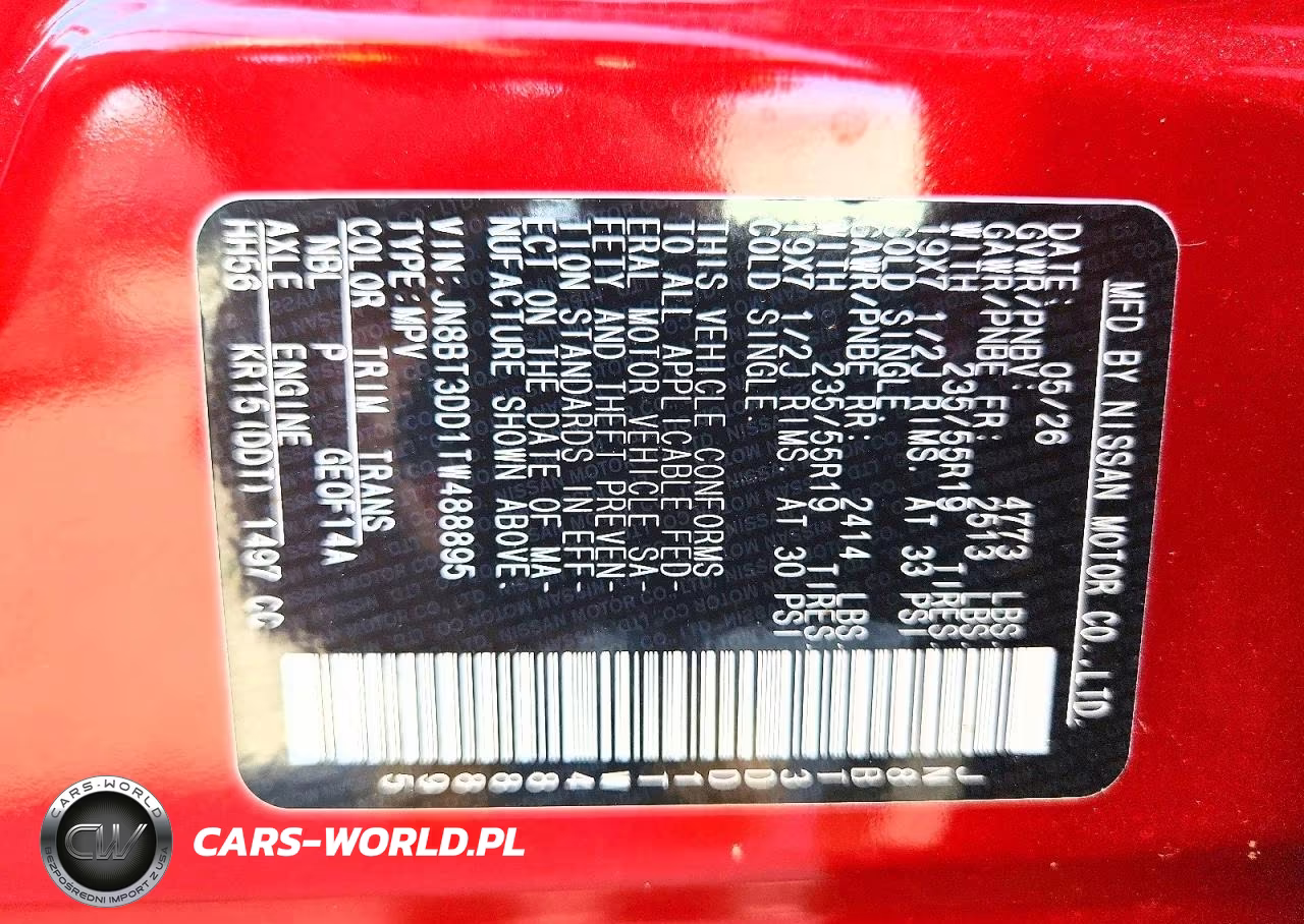 2026 Nissan Rogue Platinum VIN:JN8BT3DD1TW488895 - 13