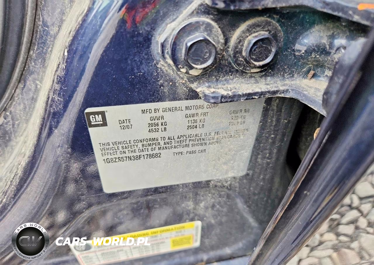 2008 Saturn Aura Xe VIN:1G8ZS57N38F178682 - 12