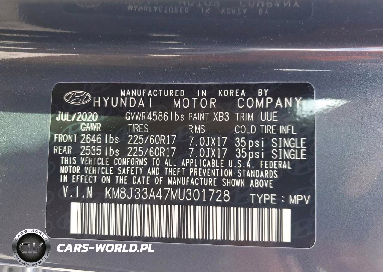 2021 Hyundai Tucson Value VIN:KM8J33A47MU301728 - 13