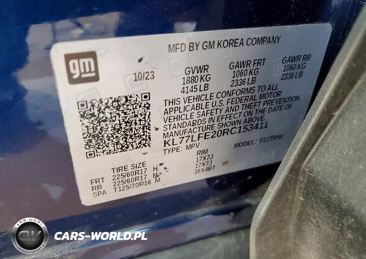 2024 Chevrolet Trax Ls VIN:KL77LFE20RC153411 - 14