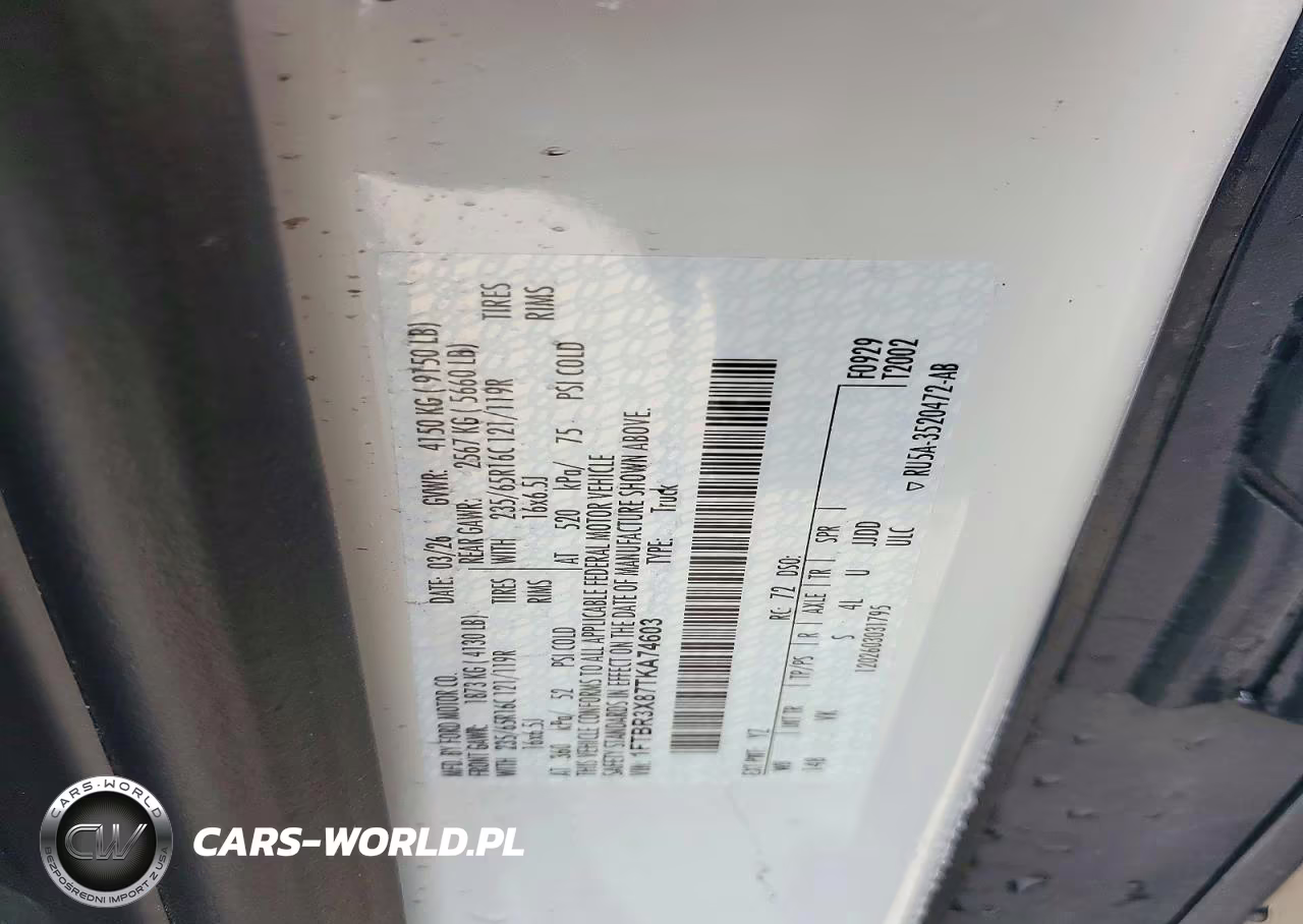 2026 Ford Transit 250 High Roof Delivery Van VIN:1FTBR3X87TKA74603 - 13