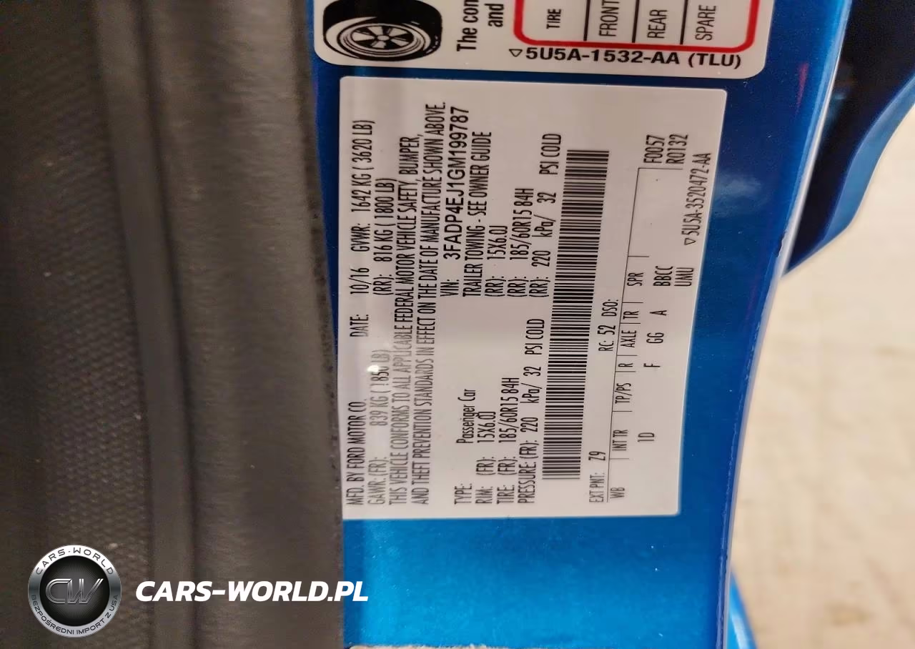 2016 Ford Fiesta Se VIN:3FADP4EJ1GM199787 - 12