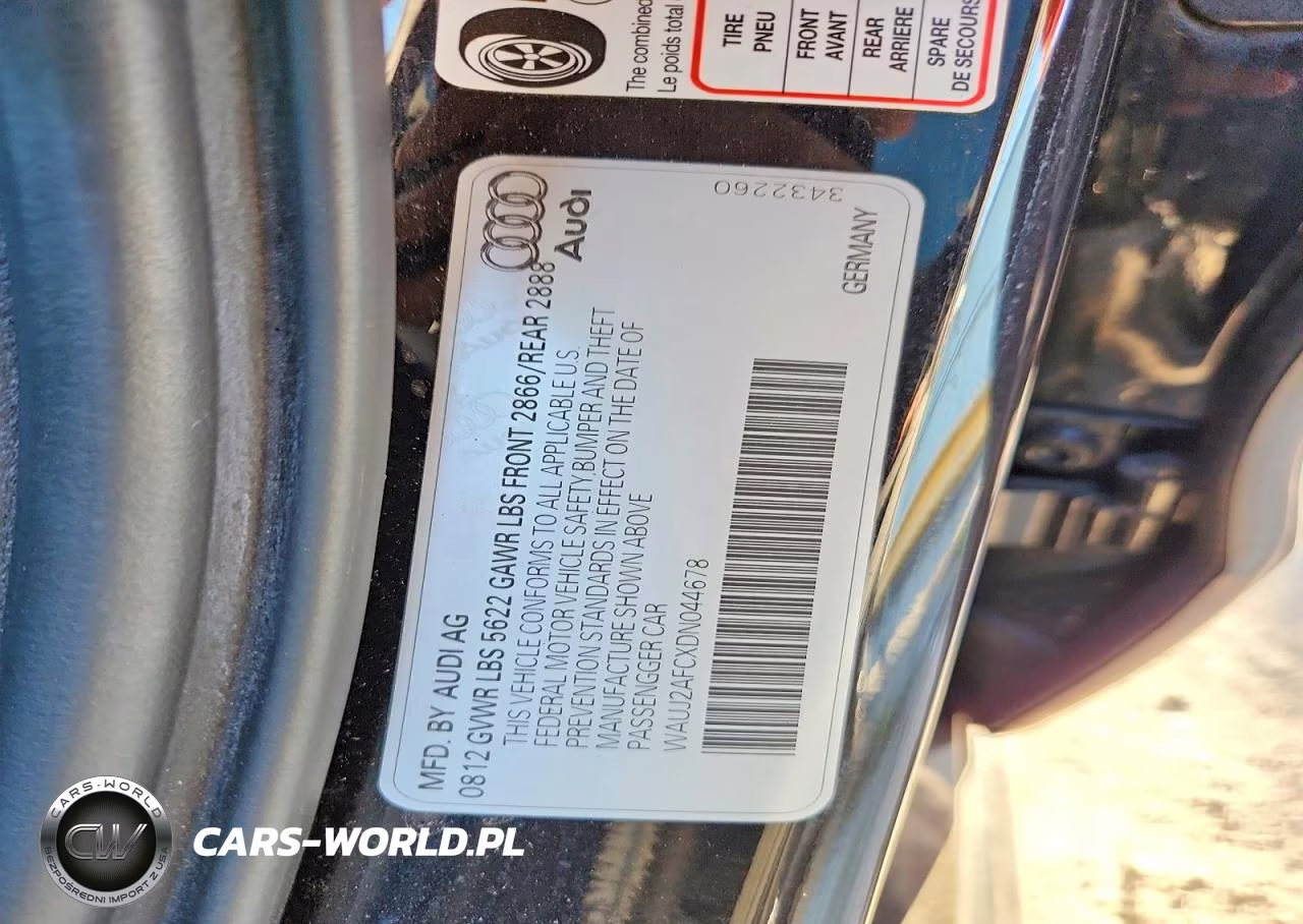 2013 Audi S6 VIN:WAUJ2AFCXDN044678 - 12
