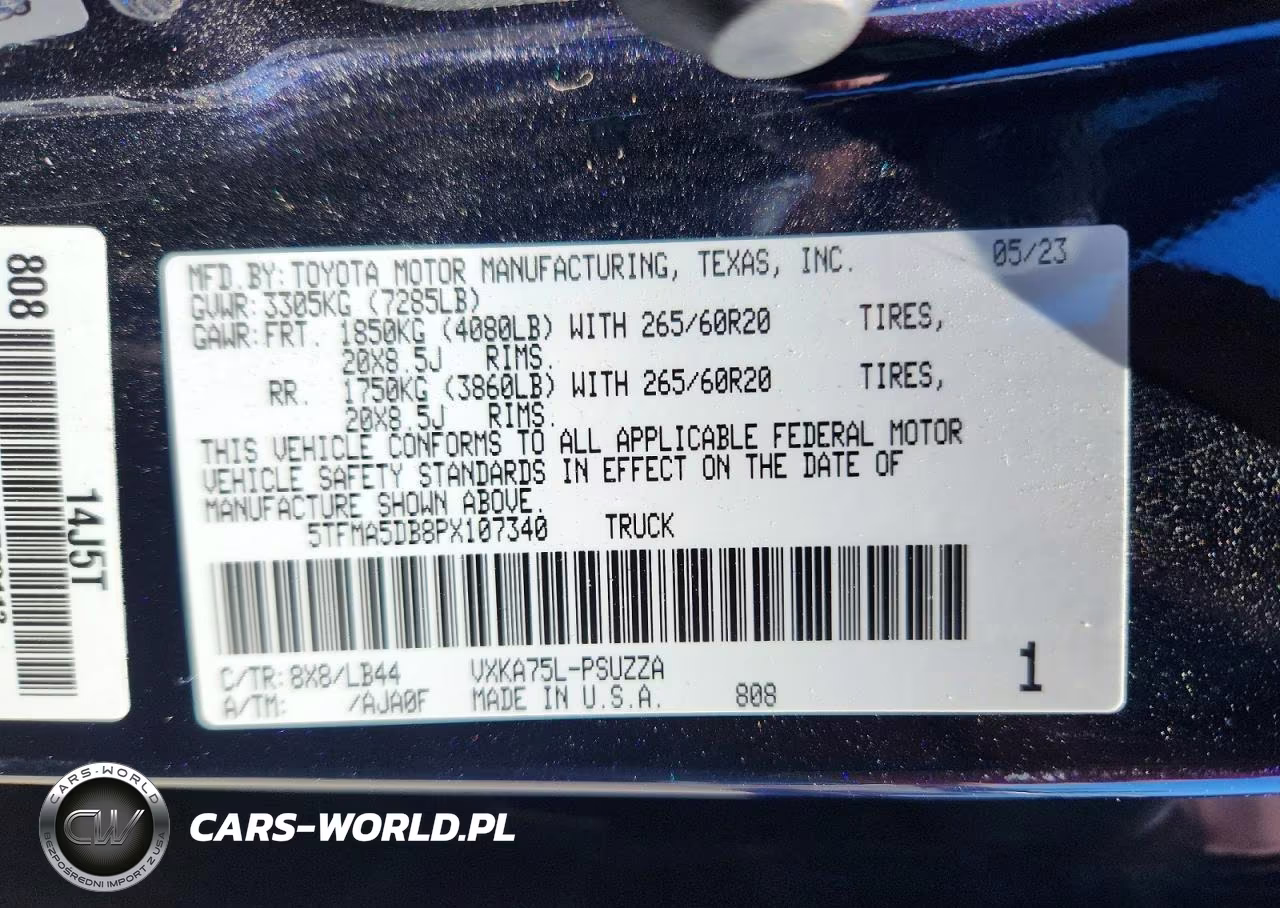 2023 Toyota Tundra 1794 Edition VIN:5TFMA5DB8PX107340 - 13