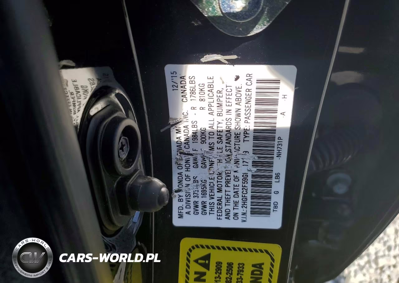 2016 Honda Civic Lx VIN:2HGFC2F59GH517739 - 12