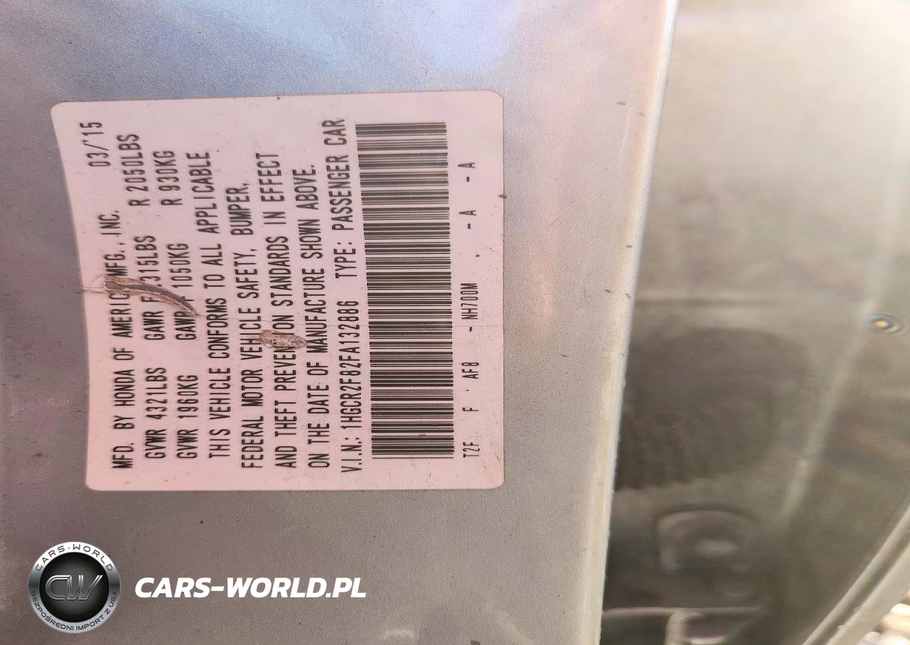 2015 Honda Accord Exl VIN:1HGCR2F82FA132886 - 12