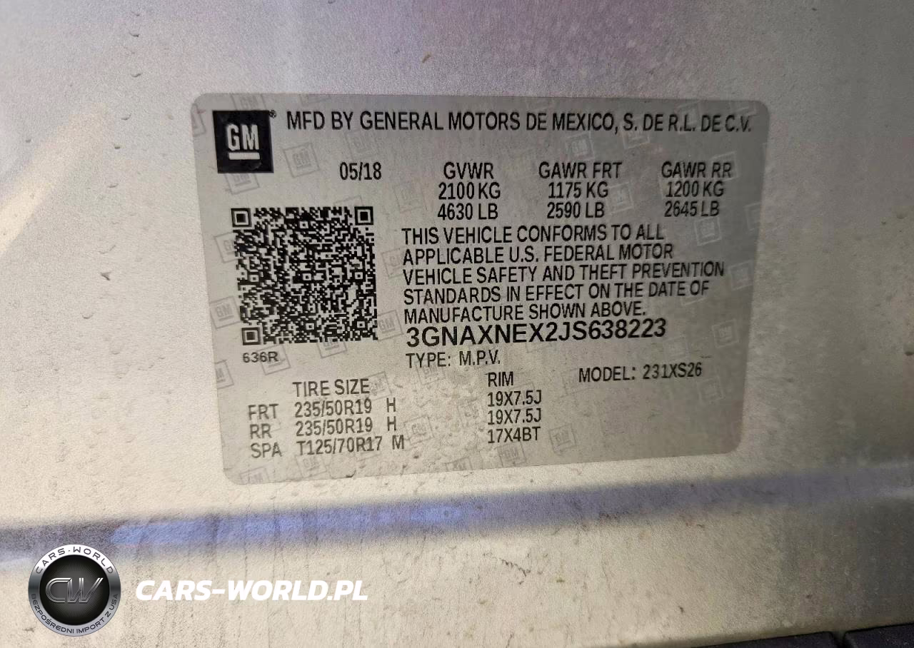 2018 Chevrolet Equinox Premier VIN:3GNAXNEX2JS638223 - 14