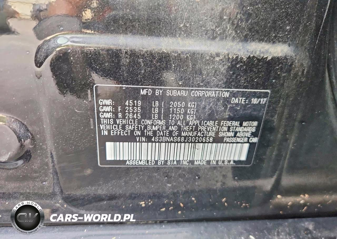 2018 Subaru Legacy Sport VIN:4S3BNAS68J3020658 - 13