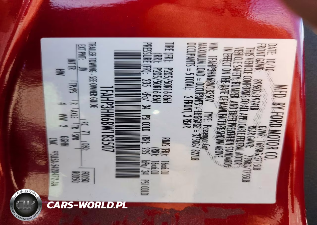 2011 Ford Focus Sel VIN:1FAHP3HN6BW183507 - 12