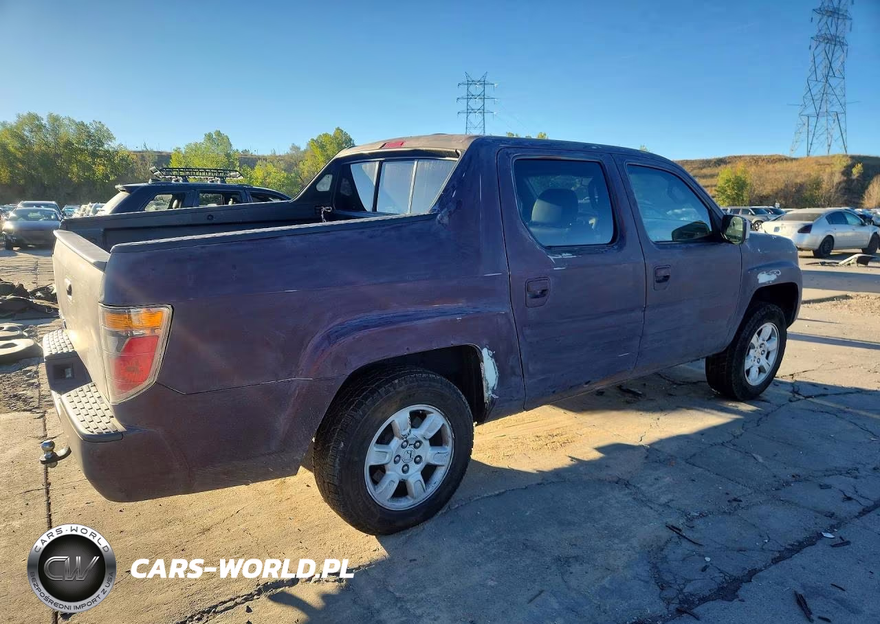 2007 Honda Ridgeline Rtl VIN:2HJYK16527H536388 - 3