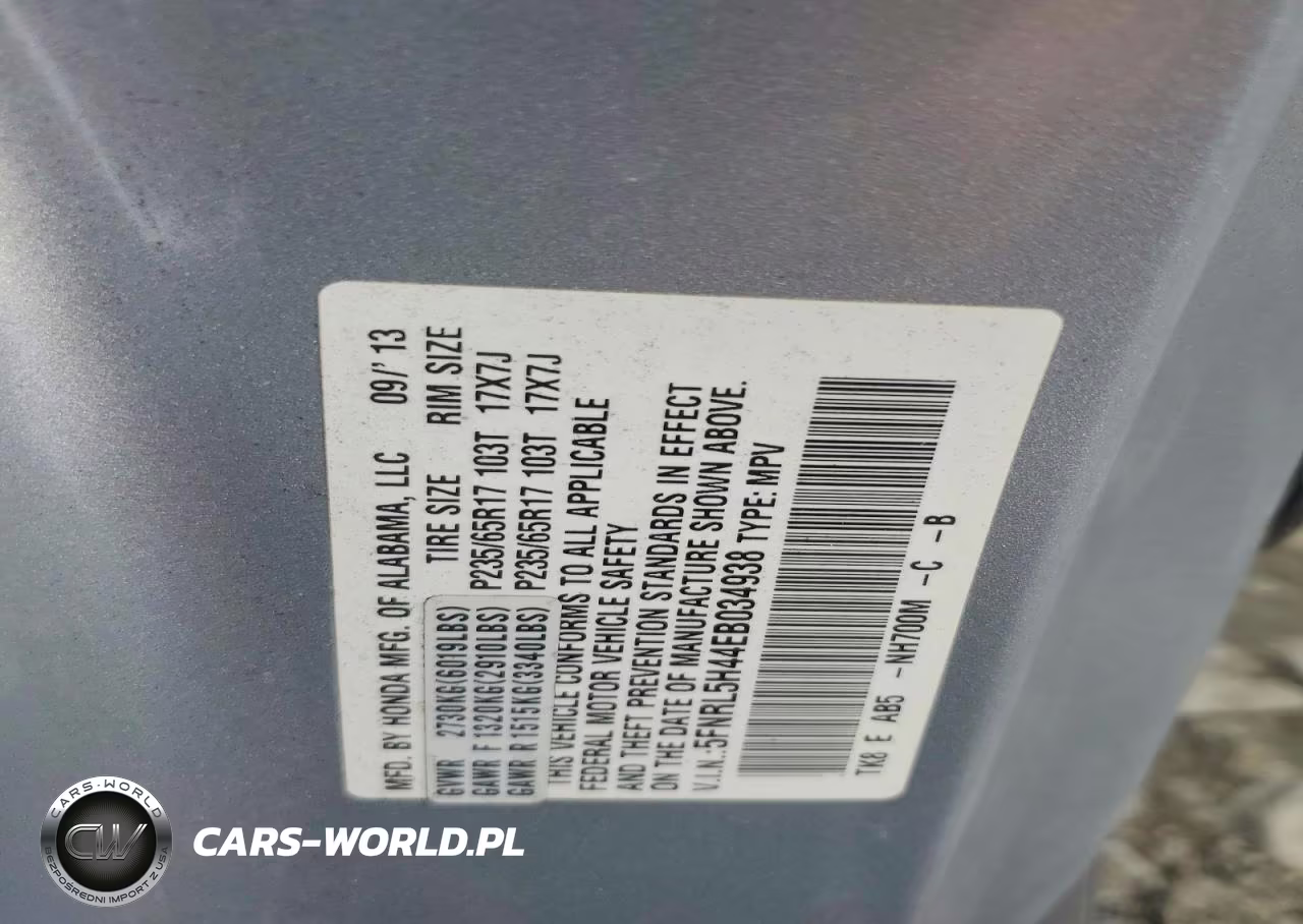 2014 Honda Odyssey Ex VIN:5FNRL5H44EB034938 - 13
