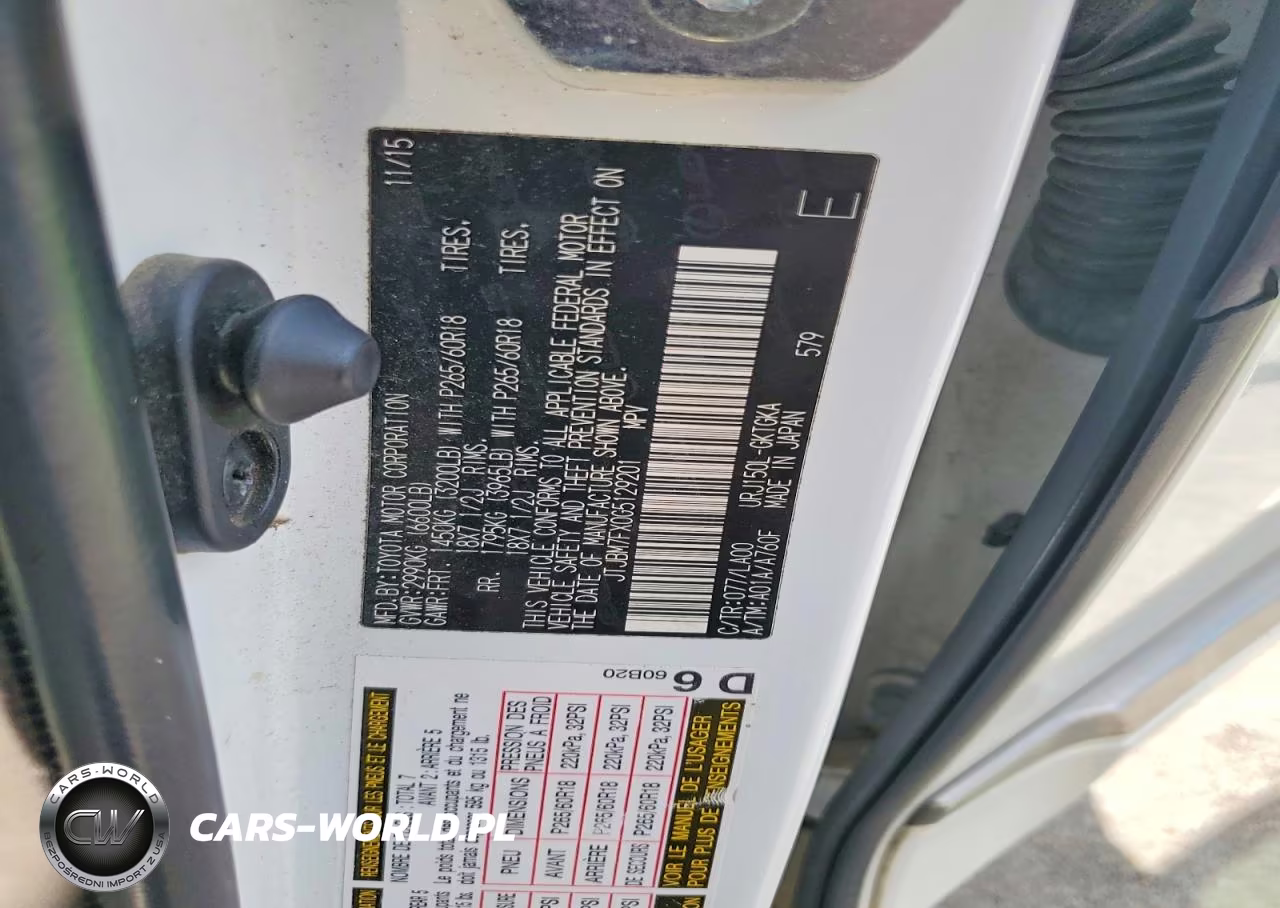 2016 Lexus Gx 460 VIN:JTJBM7FX0G5129201 - 13