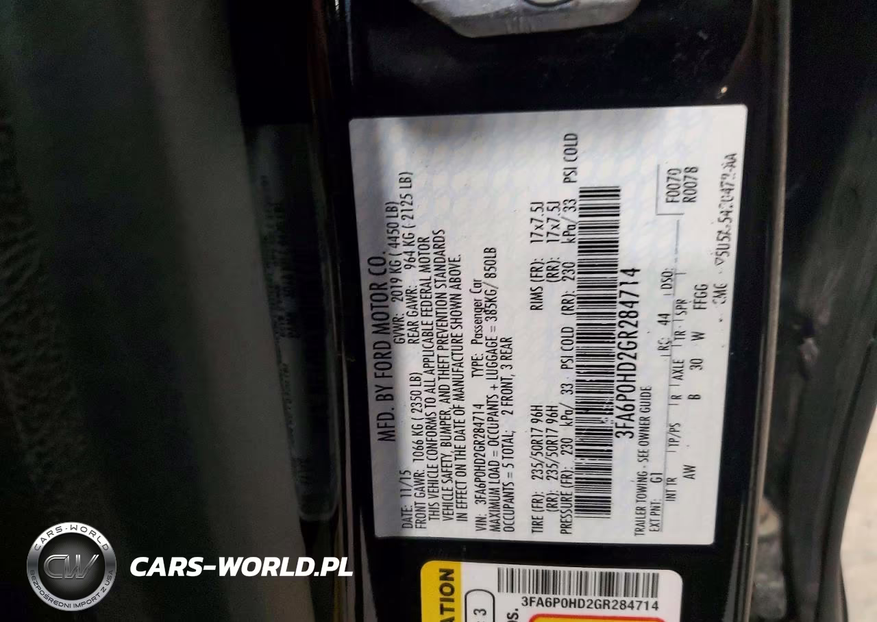 2016 Ford Fusion Se VIN:3FA6P0HD2GR284714 - 12