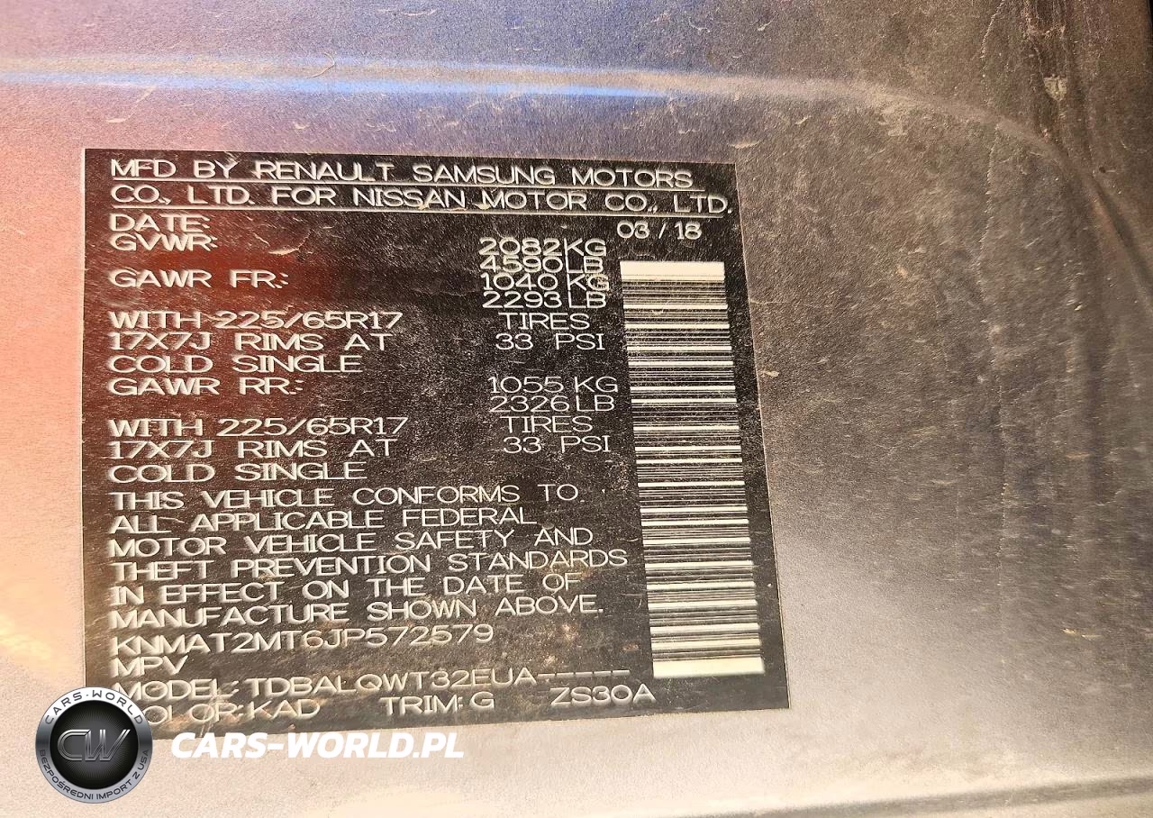 2018 Nissan Rogue Sv VIN:KNMAT2MT6JP572579 - 14