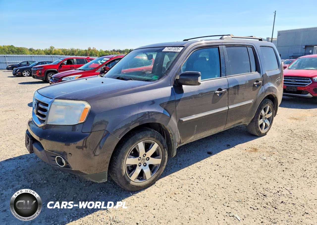 2012 Honda Pilot Touring VIN:5FNYF4H93CB019627 - 1