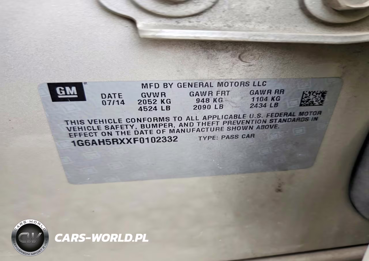 2015 Cadillac Ats Luxury VIN:1G6AH5RXXF0102332 - 12