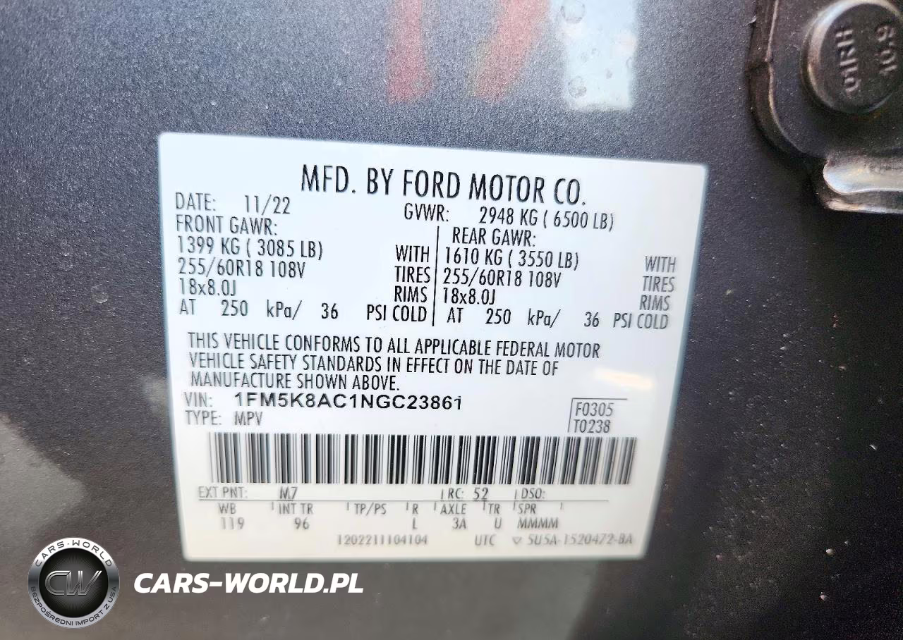 2022 Ford Explorer Police Interceptor VIN:1FM5K8AC1NGC23861 - 14