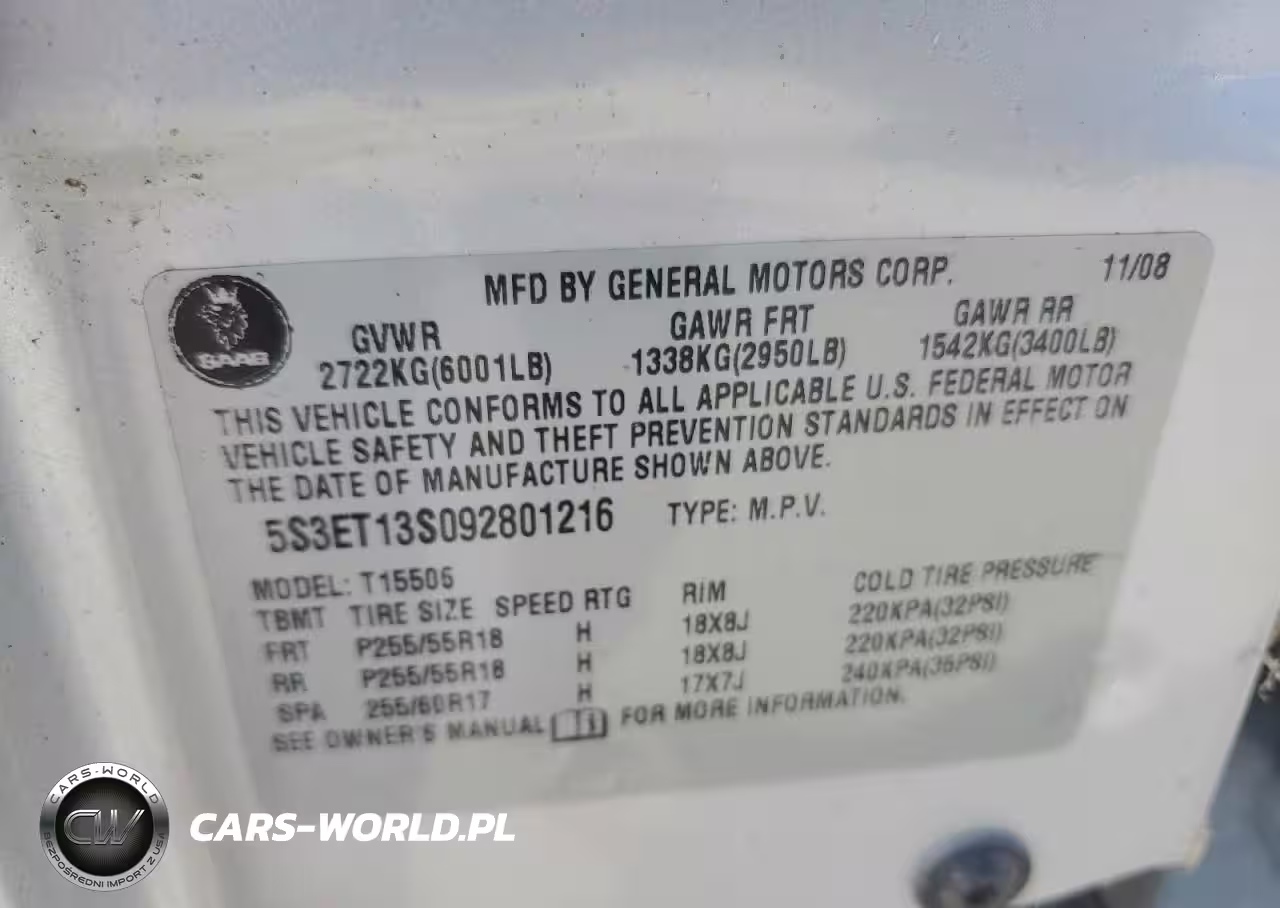 2009 Saab 9-7X 4.2I VIN:5S3ET13S092801216 - 13