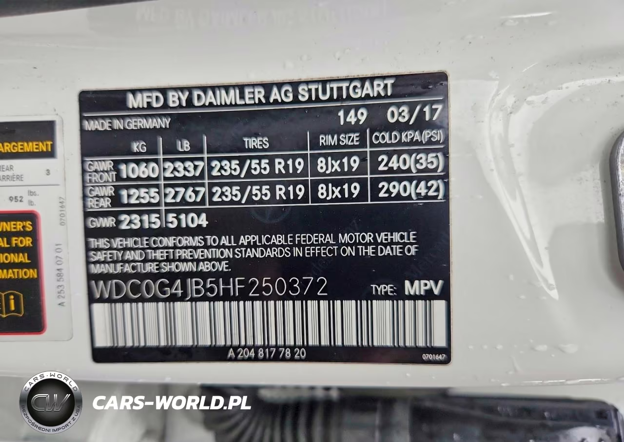 2017 Mercedes-Benz Glc 300 VIN:WDC0G4JB5HF250372 - 12