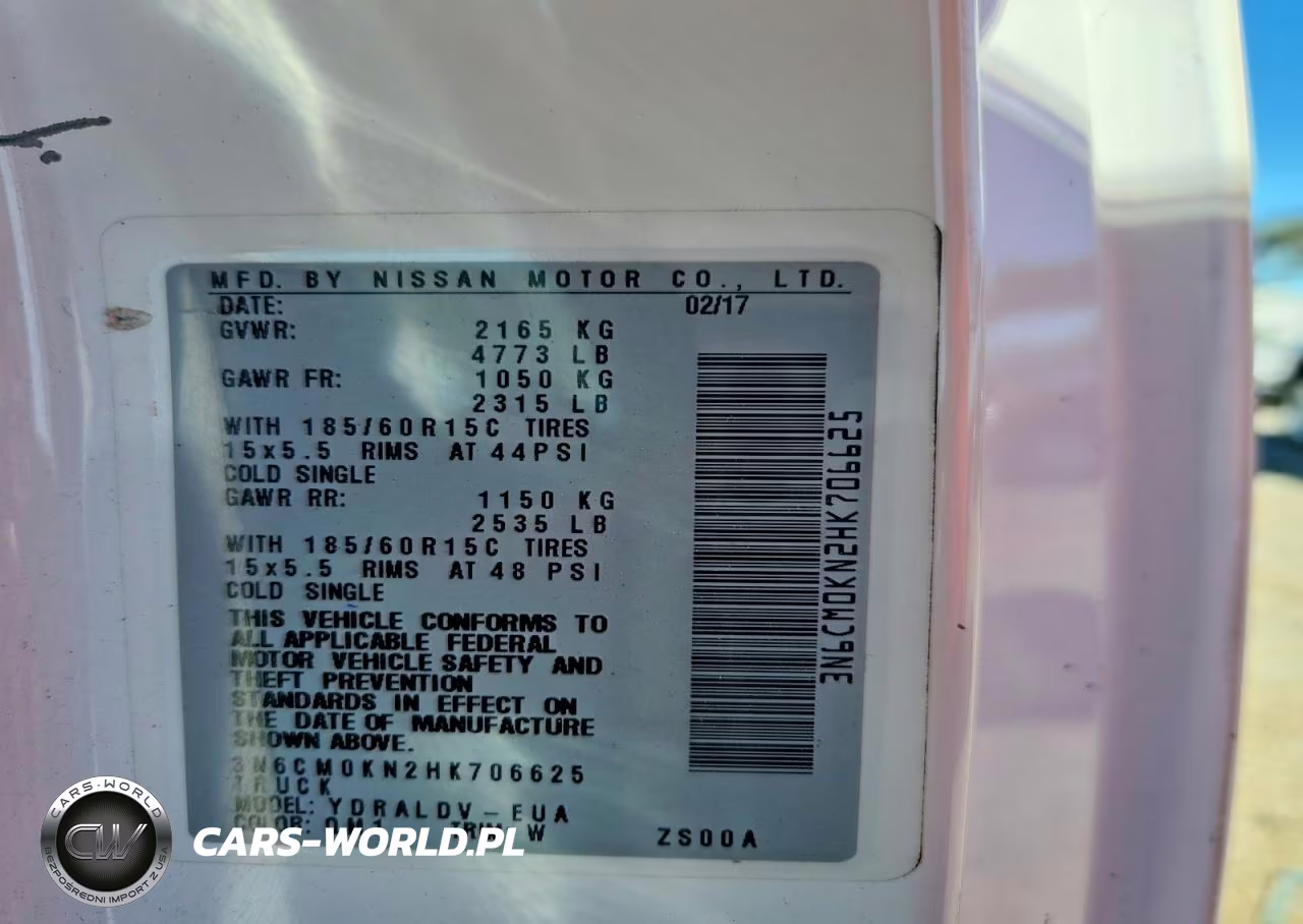 2017 Nissan Nv200 Delivery Van VIN:3N6CM0KN2HK706625 - 13