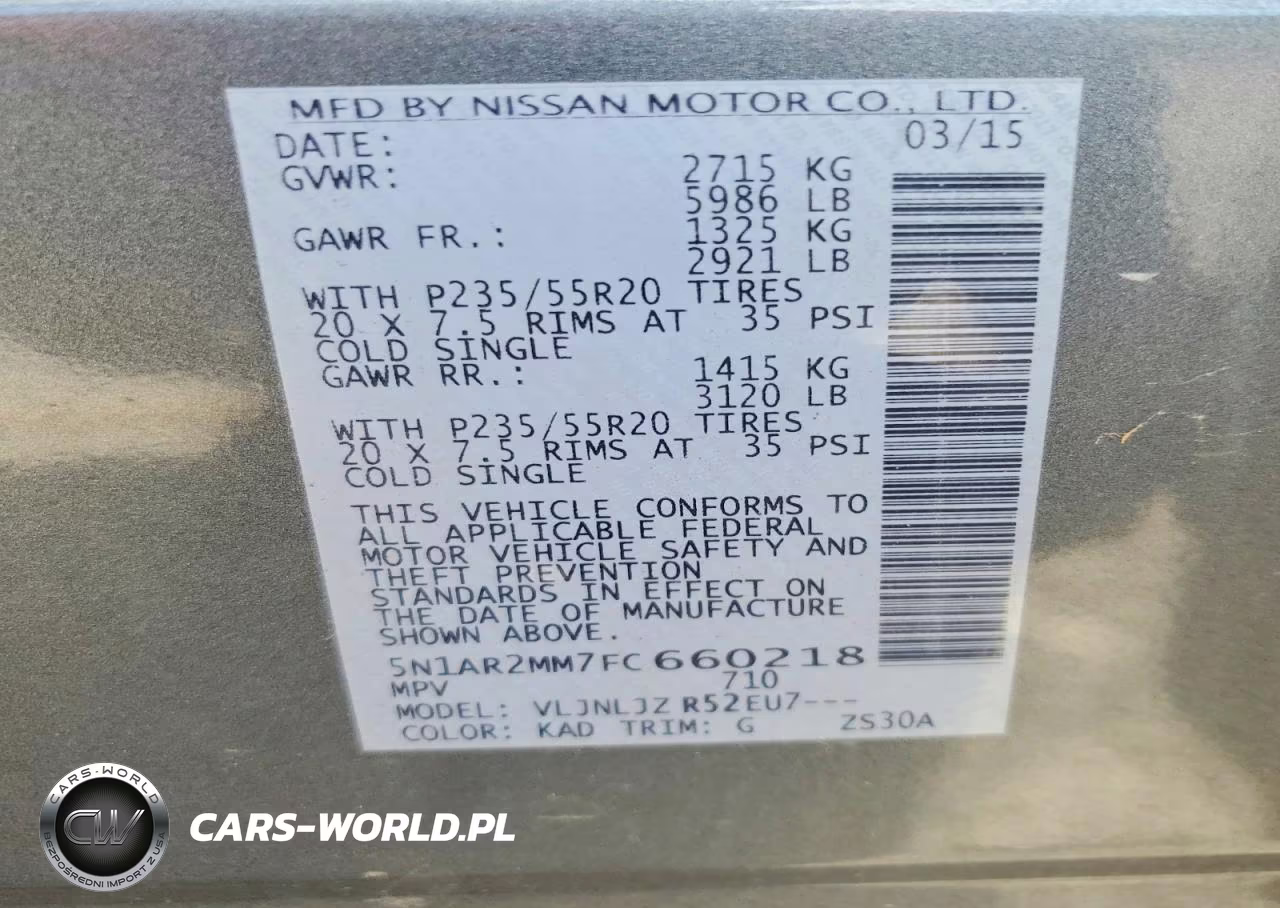 2015 Nissan Pathfinder S VIN:5N1AR2MM7FC660218 - 13