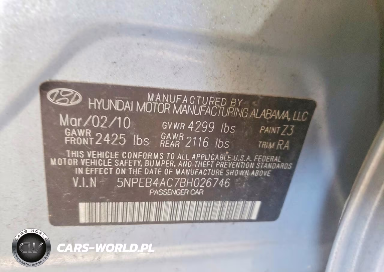2011 Hyundai Sonata Gls VIN:5NPEB4AC7BH026746 - 13