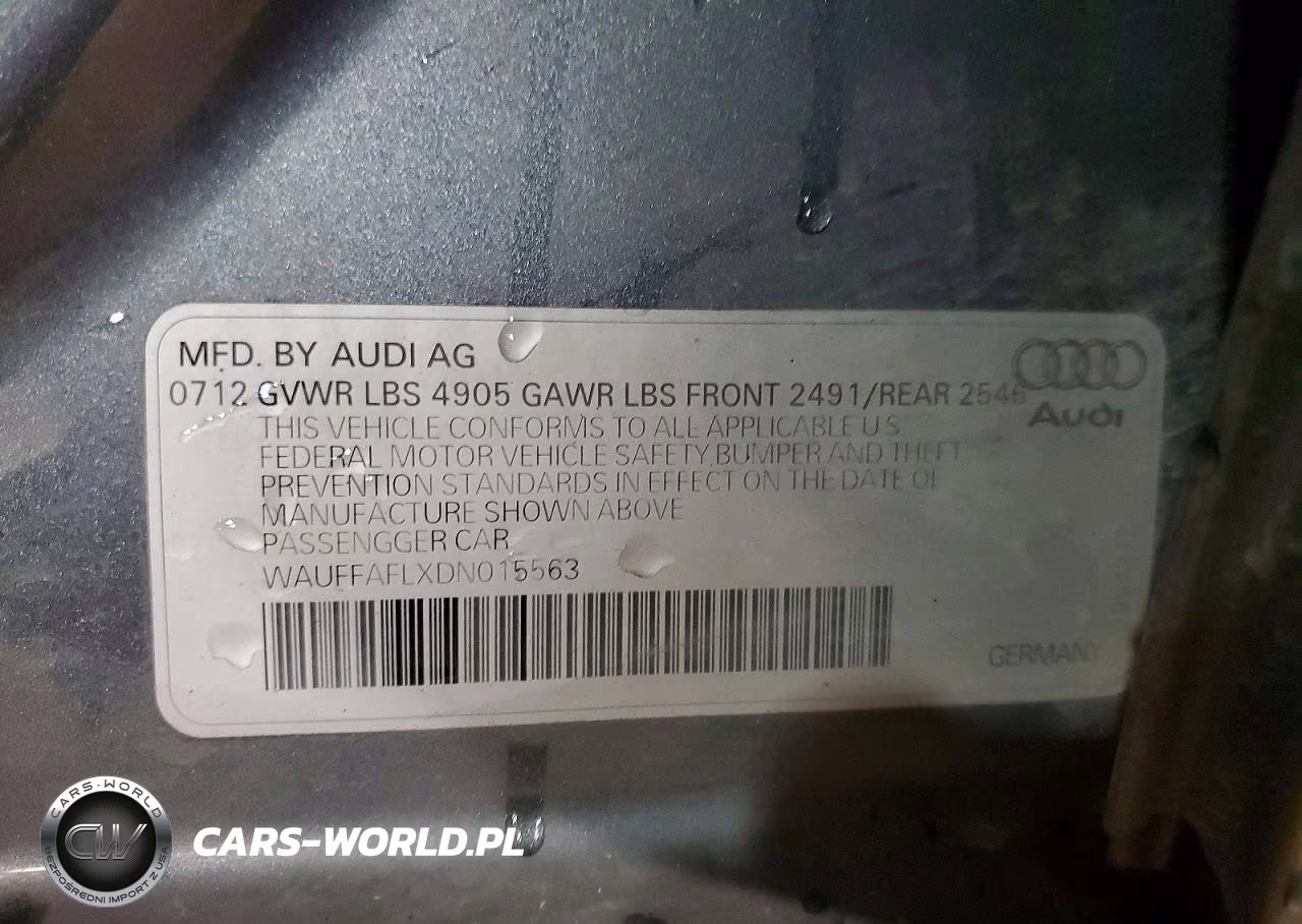 2013 Audi A4 Premium Plus VIN:WAUFFAFLXDN015563 - 12