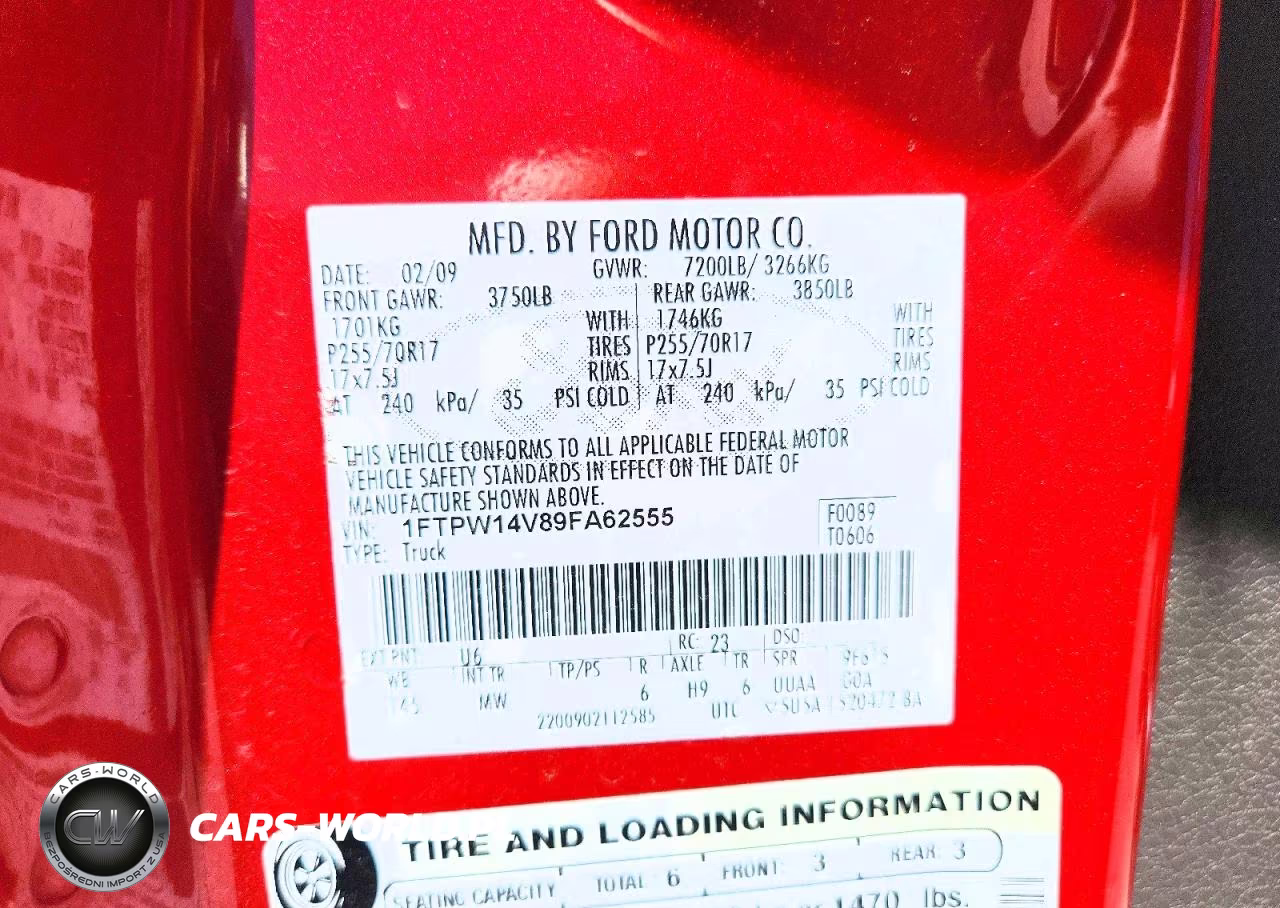 2009 Ford F150 Supercrew VIN:1FTPW14V89FA62555 - 12