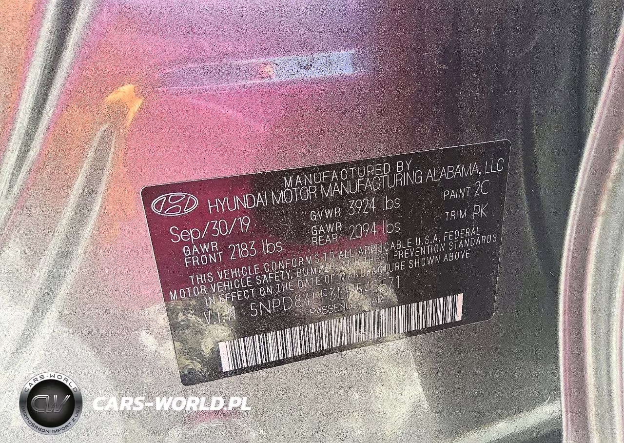 2020 Hyundai Elantra Sel VIN:5NPD84LF3LH545571 - 12