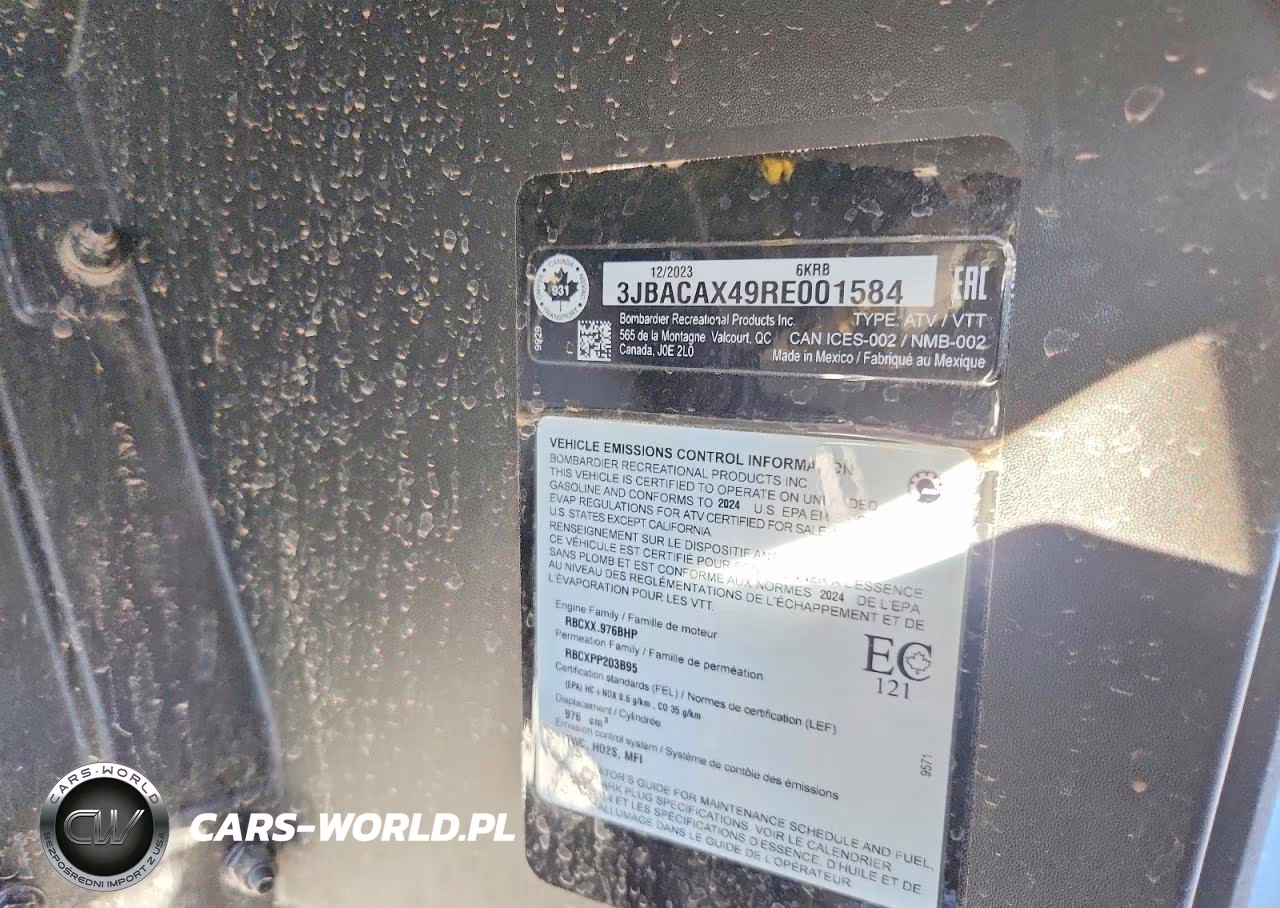 2024 Can-Am Commander VIN:3JBACAX49RE001584 - 10