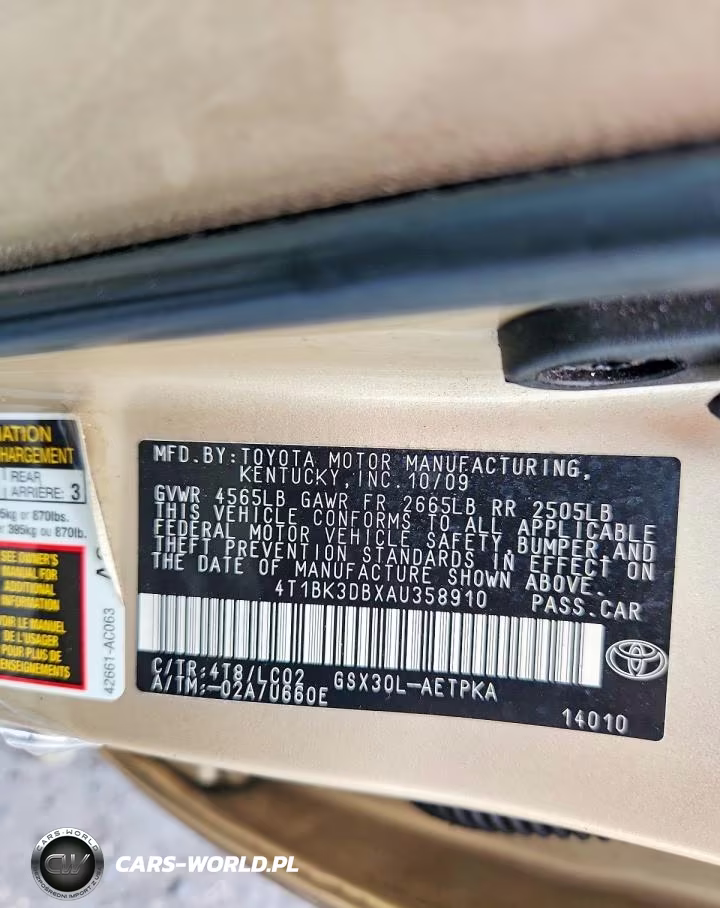 2010 Toyota Avalon Limited VIN:4T1BK3DBXAU358910 - 12