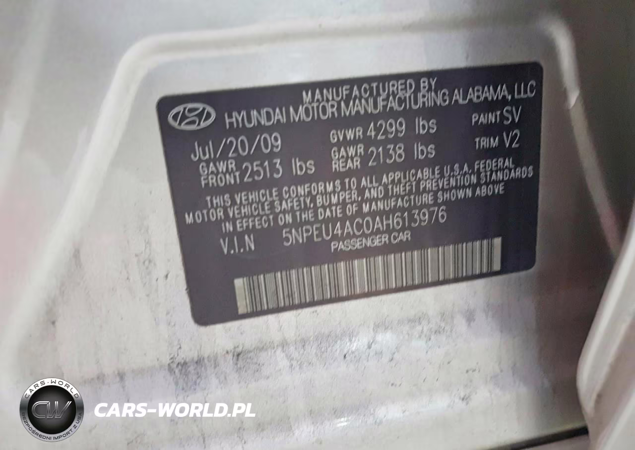 2010 Hyundai Sonata Limited VIN:5NPEU4AC0AH613976 - 13