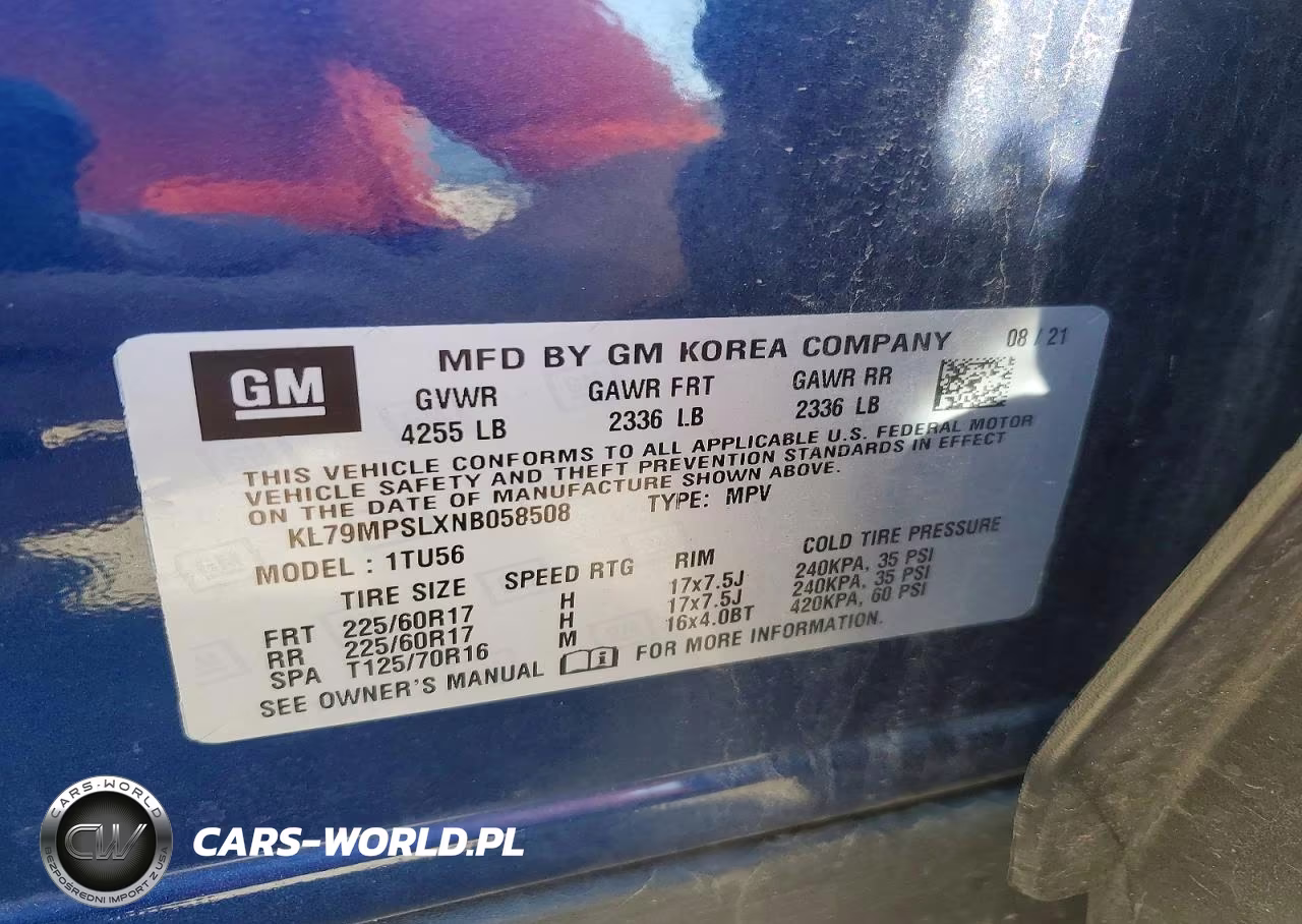 2022 Chevrolet Trailblazer Lt VIN:KL79MPSLXNB058508 - 12