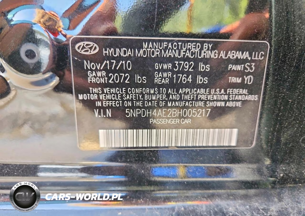 2011 Hyundai Elantra Gls VIN:5NPDH4AE2BH005217 - 12