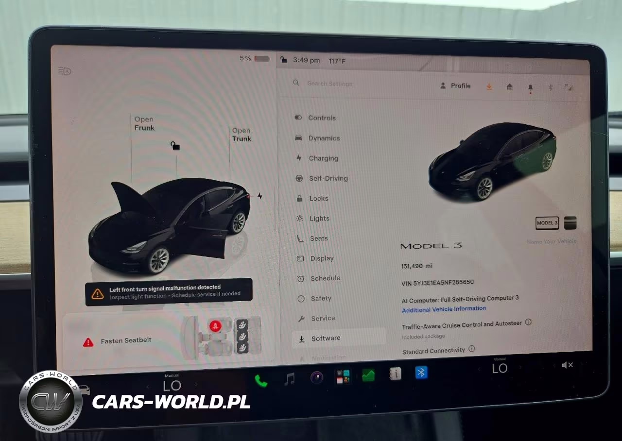 2022 Tesla Model 3 VIN:5YJ3E1EA5NF285650 - 9