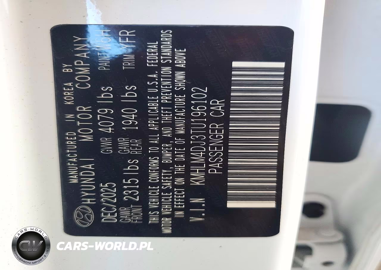 2026 Hyundai Elantra Hybrid Blue VIN:KMHLM4DJ3TU196102 - 12