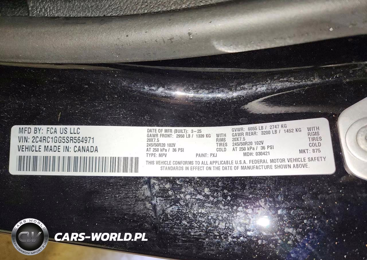 2025 Chrysler Pacifica Limited VIN:2C4RC1GG5SR564971 - 13