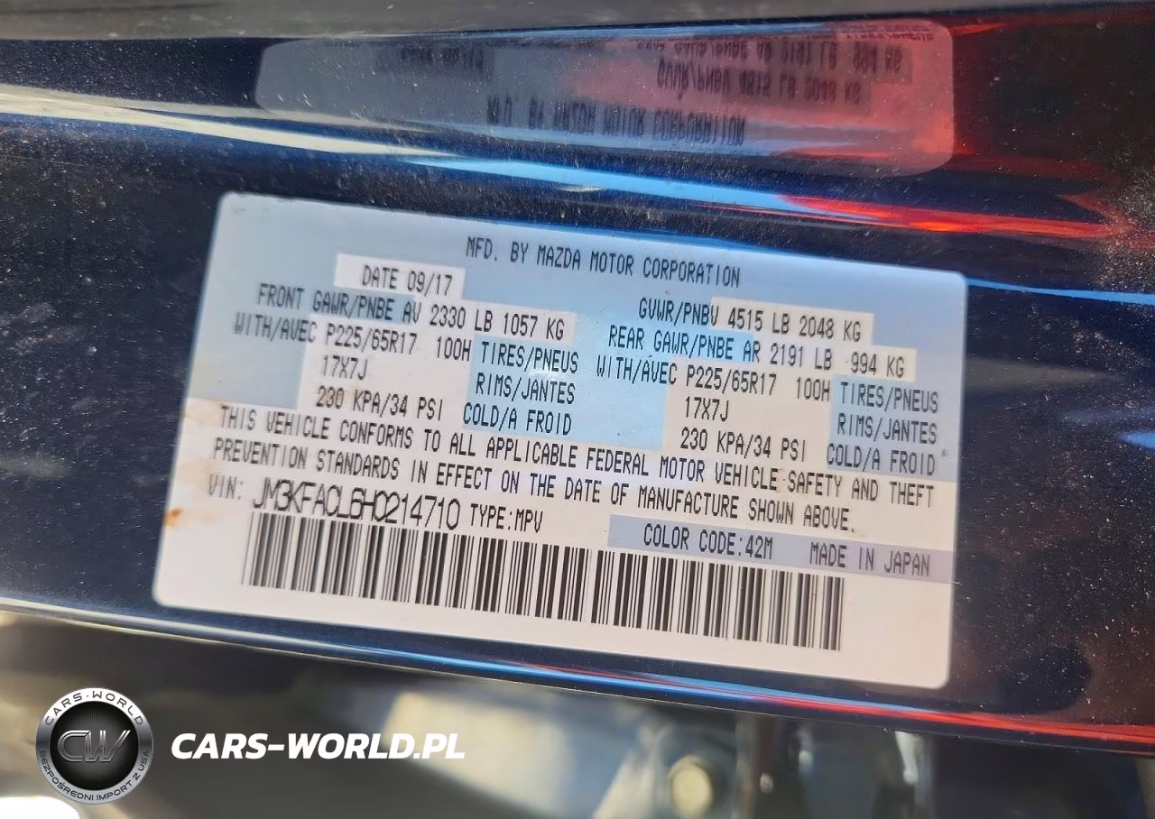 2017 Mazda Cx-5 Touring VIN:JM3KFACL6H0214710 - 12