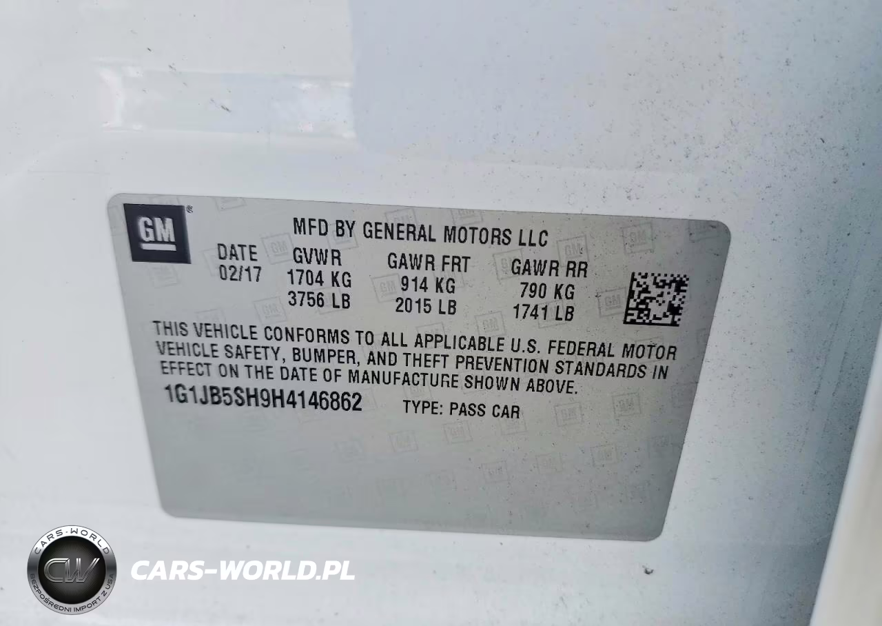 2017 Chevrolet Sonic Ls VIN:1G1JB5SH9H4146862 - 12
