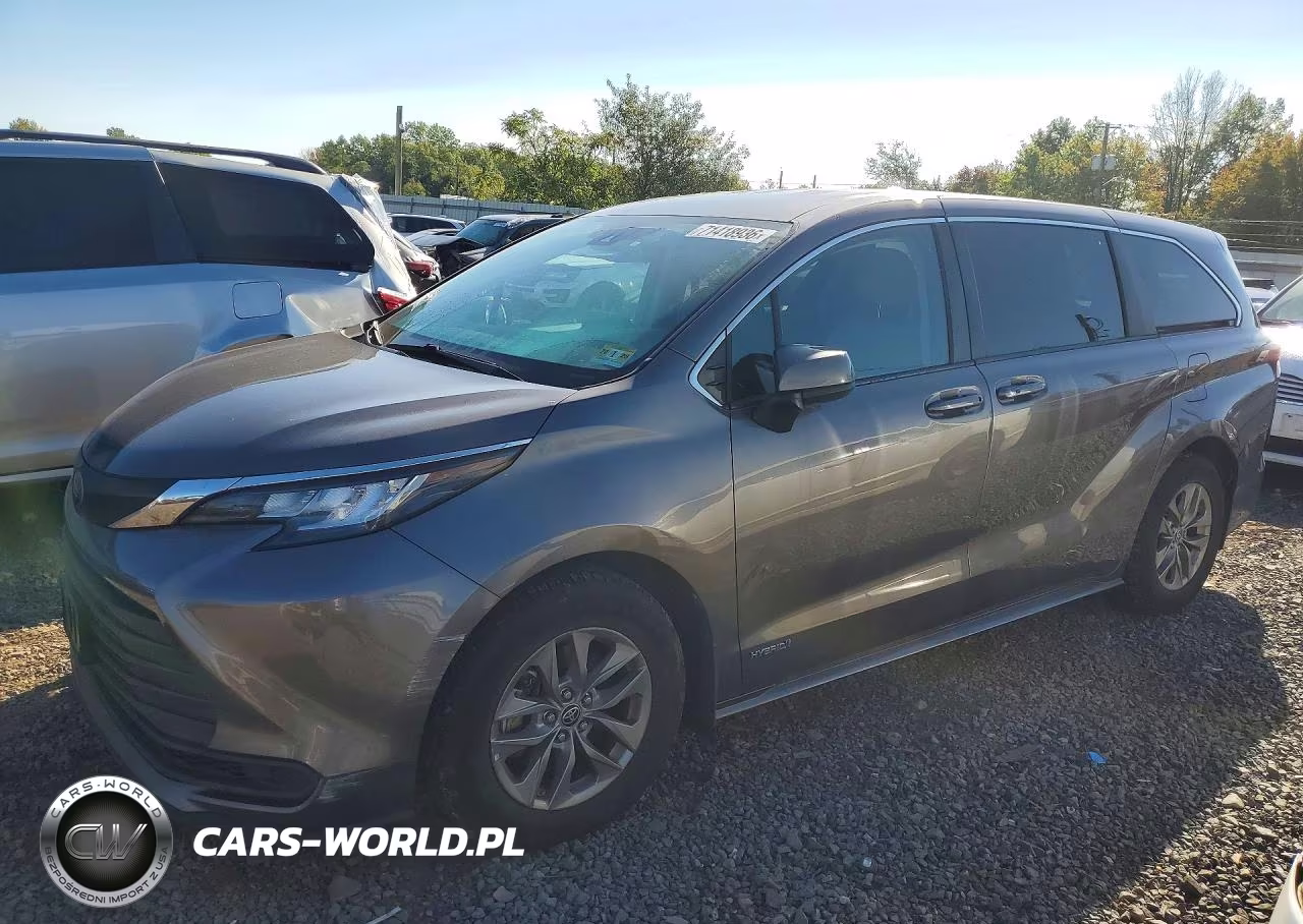 2021 Toyota Sienna Le VIN:5TDKRKEC1MS014991 - 1