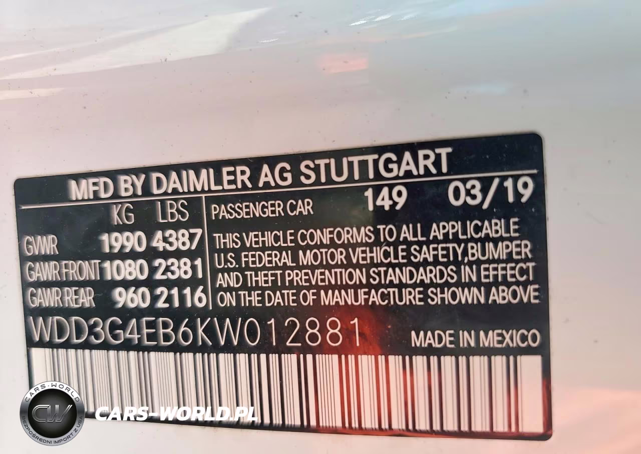 2019 Mercedes-Benz A 220 VIN:WDD3G4EB6KW012881 - 12