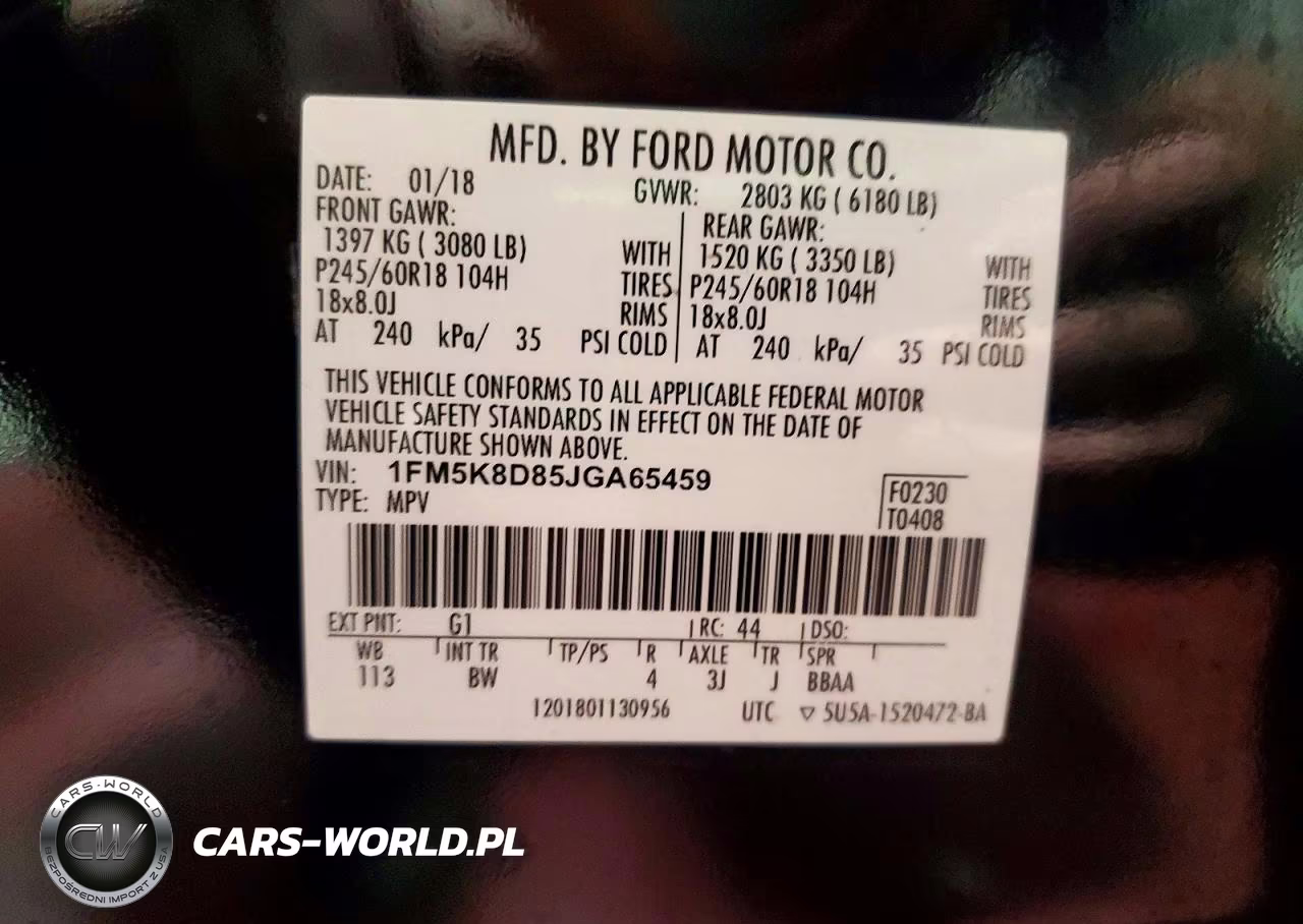 2018 Ford Explorer Xlt VIN:1FM5K8D85JGA65459 - 13