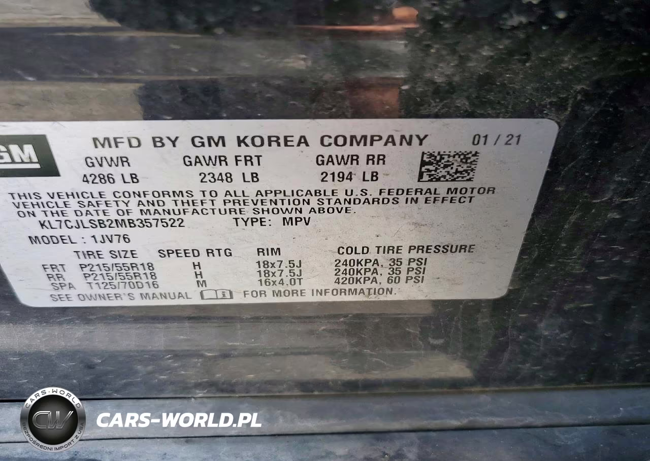 2021 Chevrolet Trax 1Lt VIN:KL7CJLSB2MB357522 - 13