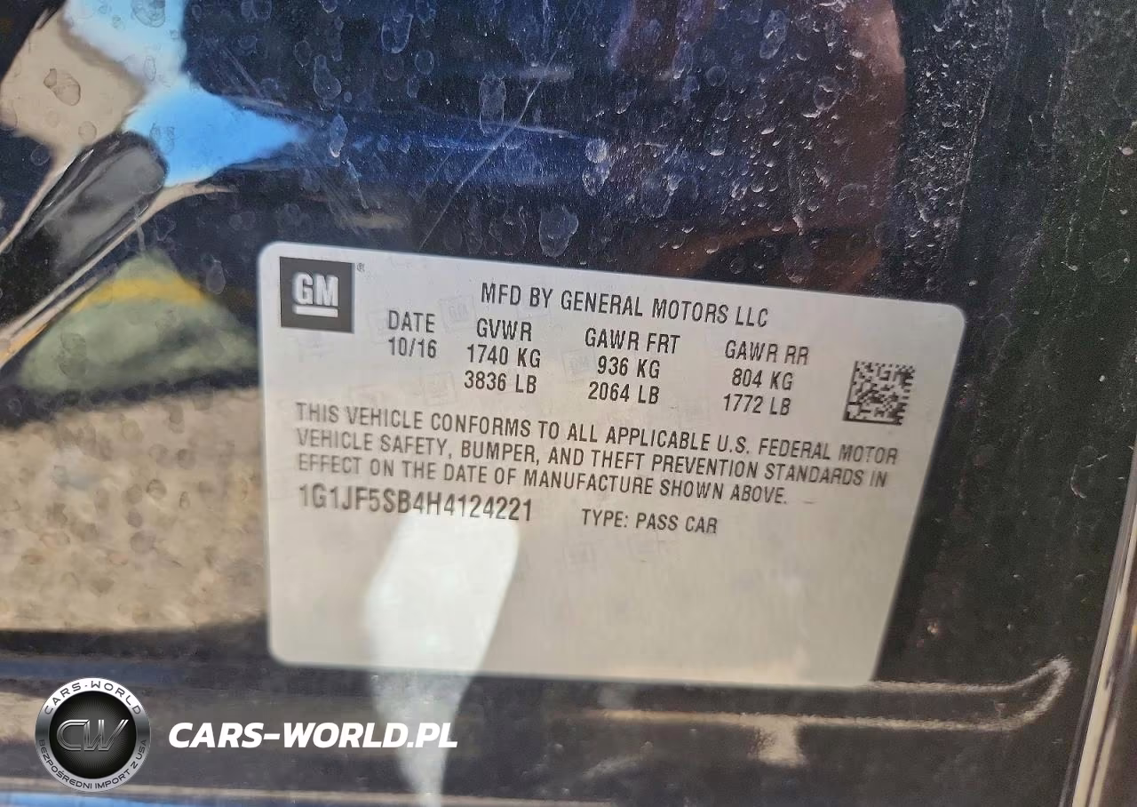 2017 Chevrolet Sonic Premier VIN:1G1JF5SB4H4124221 - 13