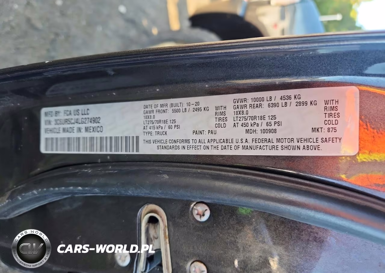 2020 Ram 2500 Tradesman VIN:3C6UR5CJ4LG274902 - 12