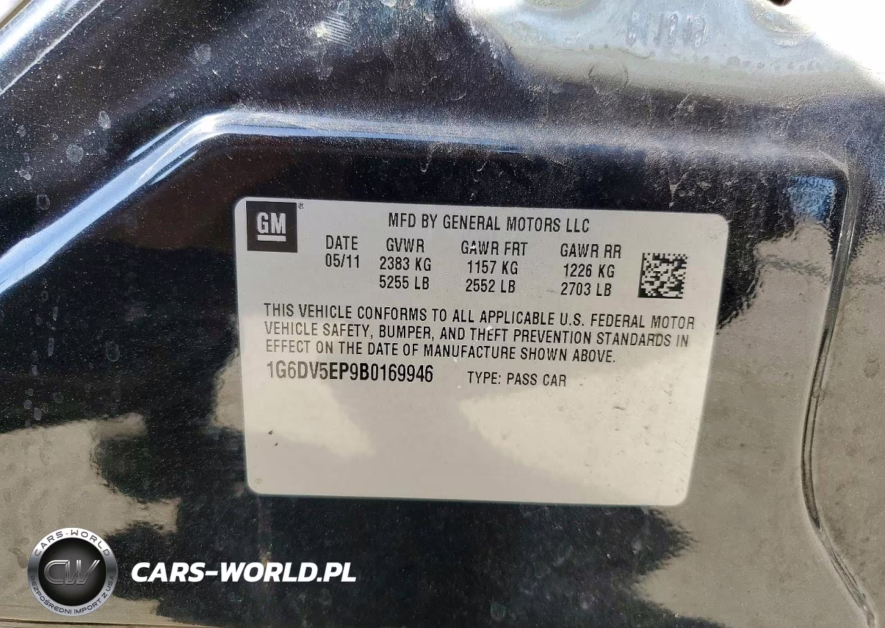 2011 Cadillac Cts-V VIN:1G6DV5EP9B0169946 - 13