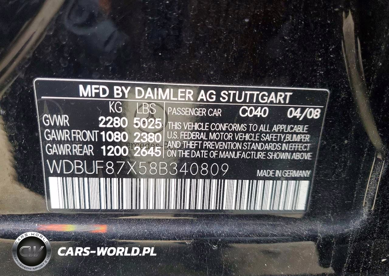 2008 Mercedes-Benz E 350 4Matic VIN:WDBUF87X58B340809 - 12